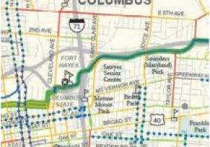 Columbus Ohio Downtown Map Columbus Oh Bike Lab