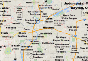 Columbus Ohio Suburbs Map Judgmental Map Of Dayton Ohio Dayton