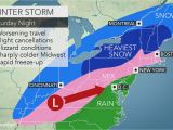 Columbus Ohio Weather Map Midwestern Us Wind Swept Snow Treacherous Travel to Focus From