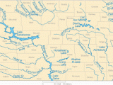 Continental Divide Map Minnesota Map Of north Dakota