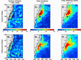 Contour Map Of England Eddy Contour Map Showing A B the total Number Of Eddies C D