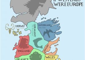 Cool Map Of Europe This Map Shows the Real World Equivalents Of the Seven