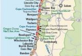 Coos Bay oregon Map Simple oregon Coast Map with towns and Cities oregon Coast In