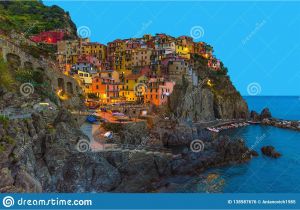 Corniglia Italy Map Manarola Traditional Typical Italian Village In National Park Cinque