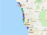 Coronado California Map San Diego Beaches Map Google My Maps