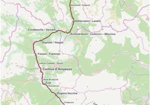 Cortina Italy Map Dolomitenbahn Wikipedia