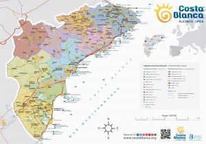 Costa Blanca Spain Map Costa Blanca Maps Spain Maps Of Costa Blanca