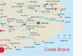 Costa Brava Spain Map Map Of Costa Brave and Travel Information Download Free Map Of