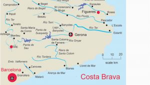 Costa Brava Spain Map Map Of Costa Brave and Travel Information Download Free Map Of