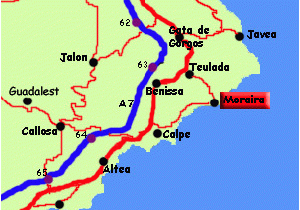 Costa Calida Spain Map Moraira Spain Moraira Spain Spain Destinations Javea Spain Spain