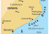 Costa Dorada Spain Map Map Of Costa Brave and Travel Information Download Free Map Of