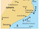 Costa Dorada Spain Map Map Of Costa Brave and Travel Information Download Free Map Of