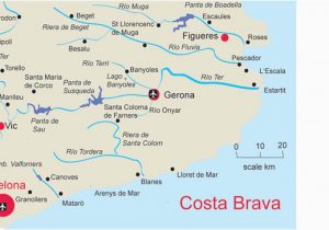 Costa Dorada Spain Map Map Of Costa Brave and Travel Information Download Free Map Of