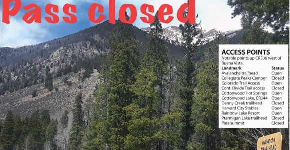 Cottonwood Pass Colorado Map Cottonwood Pass Closing for 2018 Summer Free Content
