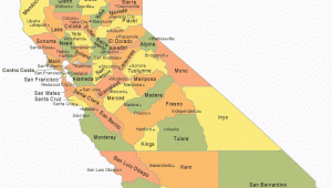 Counties In California Map with Cities California County Map