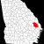 Counties In Georgia Map File Map Of Georgia Highlighting Bulloch County Svg Wikimedia Commons