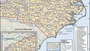 Counties In north Carolina Map State and County Maps Of north Carolina