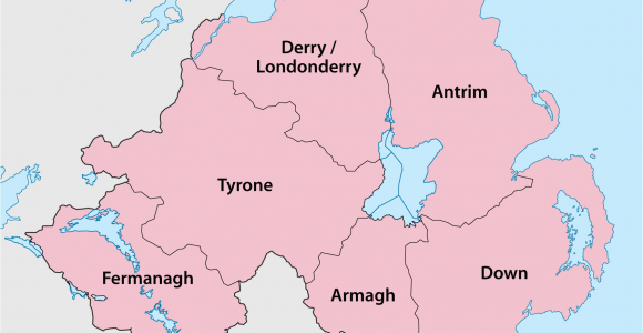 Counties In northern Ireland Map Counties Of northern Ireland Wikipedia