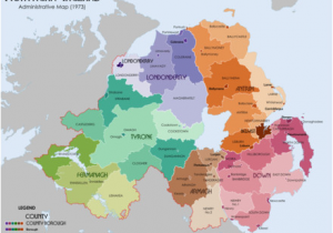 Counties In northern Ireland Map List Of Rural and Urban Districts In northern Ireland Revolvy