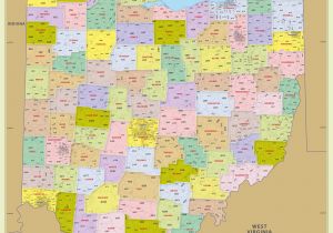 Counties In Ohio Map with Cities Ohio County Map with Cities Best Of Ohio County Map Printable Map