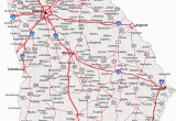 Counties Of Georgia Map with Cities Map Of Georgia Cities Georgia Road Map