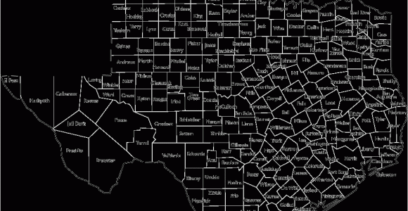 County and City Map Of Texas Map Of Texas Black and White Sitedesignco Net