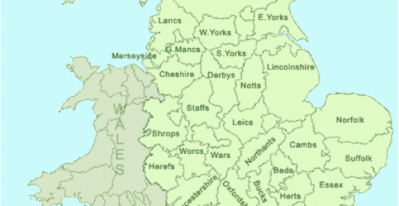 County Map Of England and Wales County Map Of England English Counties Map