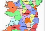 County Map Of Ireland with towns Map Of Ireland Ireland Map Showing All 32 Counties