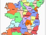 County Map Of Ireland with towns Map Of Ireland Ireland Map Showing All 32 Counties
