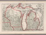 County Map Of Michigan with Roads New Rail Road and County Map Of Michigan and Wisconsin David