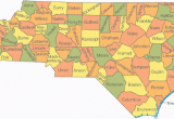 County Map Of north Carolina with Cities Map Of north Carolina