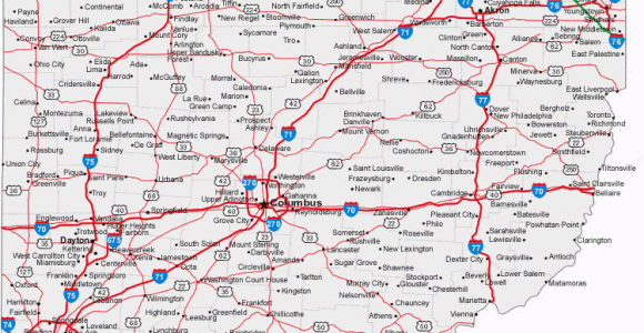 County Map Of Ohio with Roads Map Of Ohio Cities Ohio Road Map