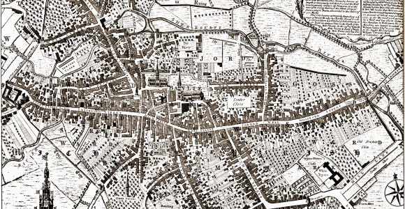 Coventry England Map Coventry is Still Medieval In 1749 without Any Industrial