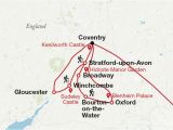 Coventry On Map Of England Romantische Cotswolds