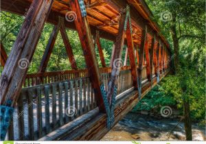 Covered Bridges In Georgia Map Roswell Mill Covered Bridge Stock Image Image Of Serene Roswell