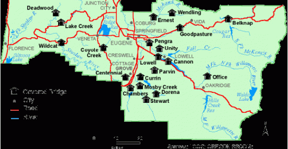 Covered Bridges oregon Map Map Of Lane County Covered Bridges Covered Bridges In oregon