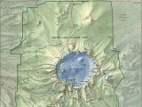 Crater Lake Map oregon Amazon Com 20×30 Poster Map Of Crater Lake National Park oregon