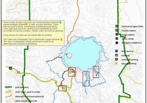 Crater Lake Map oregon Crater Lake National Park Map Maps Out Of State Pinterest
