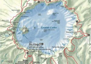 Crater Lake Map oregon oregon Volcanoes