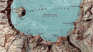 Crater Lake oregon Map A topographic Maps Crater Lake oregon Mt Mazama Aka Meg S