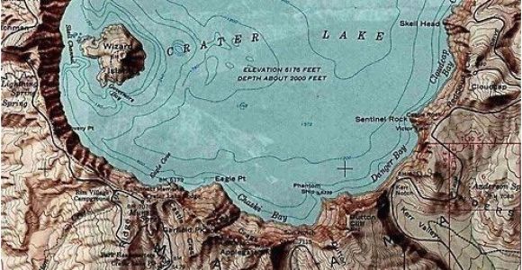 Crater Lake oregon Map A topographic Maps Crater Lake oregon Mt Mazama Aka Meg S