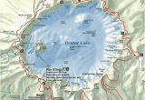 Crater Lake oregon Map oregon Volcanoes
