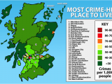 Crime Map northern Ireland Scotland S Most Dangerous and Safest Places to Live Uncovered as