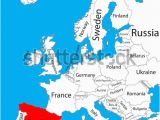 Croatia Map In Europe Spain On the Map Of Europe