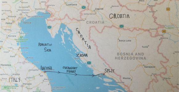 Croatia On Map Of Europe Map Of Italy and Croatia Secretmuseum