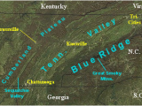 Crossville Tennessee Map Landform Map Of Tennessee Major Landforms Of East Tennessee