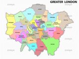 Croydon England Map Foto Greater London Administrative Map Bild 12297336