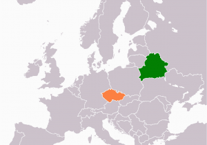 Czech Republic Map Of Europe Belarus Czech Republic Relations Wikipedia