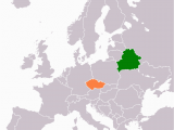 Czech Republic On Europe Map Belarus Czech Republic Relations Wikipedia