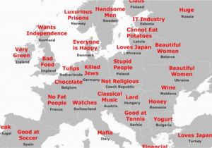 Czech Republic On Europe Map the Japanese Stereotype Map Of Europe How It All Stacks Up